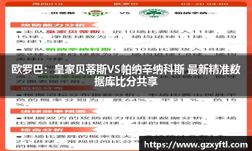 欧罗巴：皇家贝蒂斯VS帕纳辛纳科斯 最新精准数据库比分共享